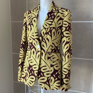 Les Copains Palm Frond Blazer